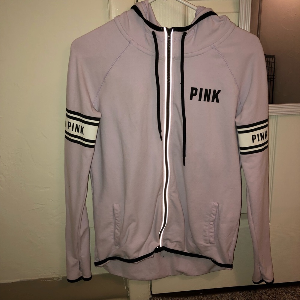 PINK zip jacket with hood